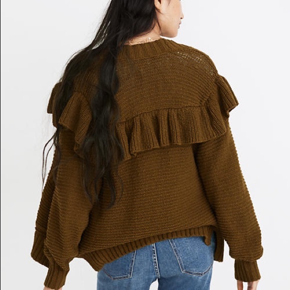 Ruffle Cardigan Sweater - Picture 9 of 9